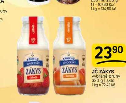 JČ ZÁKYS vybrané druhy 330 g