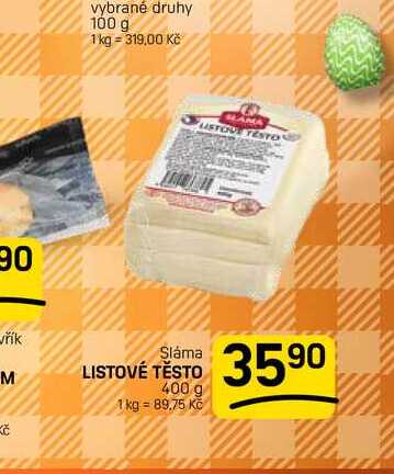 LISTOVÉ TĚSTO 1 kg 