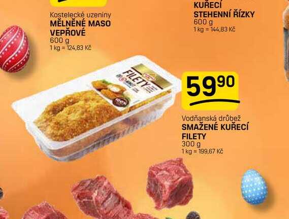 SMAŽENÉ KUŘECÍ FILETY 300 g