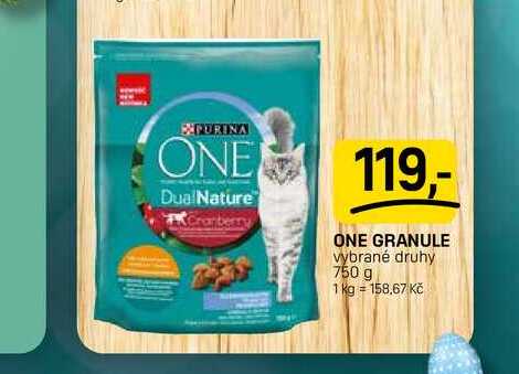 ONE GRANULE vybrané druhy 750 g 