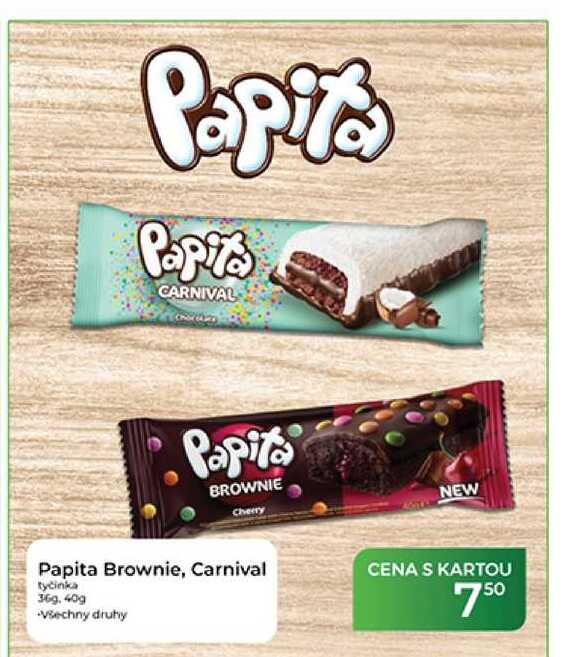 Papita Brownie, Carnival tyčinka 36g