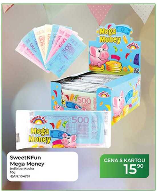 SweetNFun Mega Money jedlá bankovka
