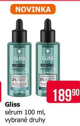 Gliss sérum 100 ml, vybrané druhy