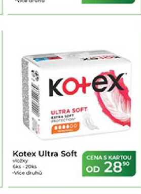 Kotex Ultra Soft vložky 6 ks-20 ks