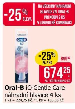 Oral-B iO Gentle Care náhradní hlavice 4 ks 