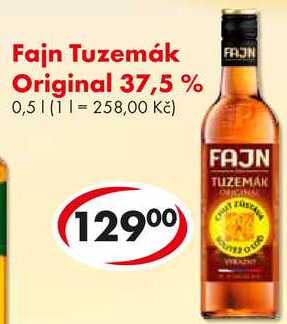 Fajn Tuzemák Original 37,5%, 0,5 l