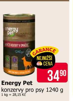 Energy Pet konzervy pro psy 1240 g