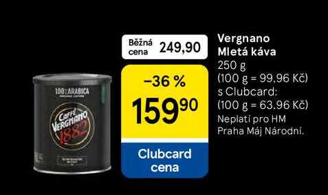 Vergnano Mletá káva, 250 g 
