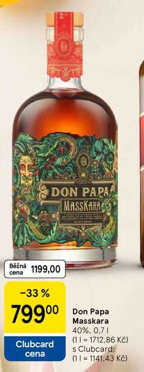 Don Papa Masskara 40%, 0.7 l 