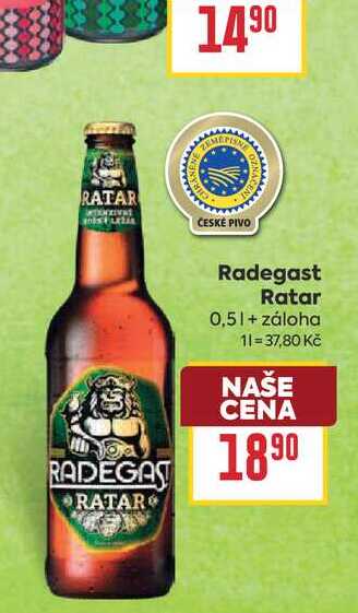 Radegast Ratar 0,5l