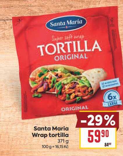 Santa Maria Wrap tortilla 371 g 