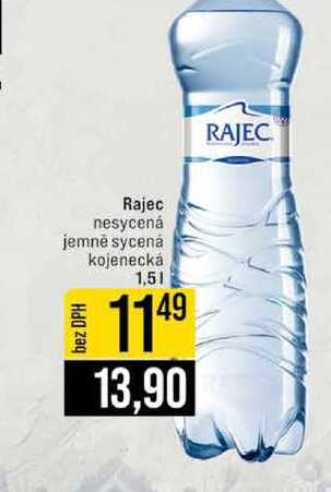 Rajec nesycená jemně sycená kojenecká 1,5l
