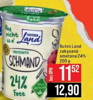 Gutes Land zakysaná smetana 24% 200 g