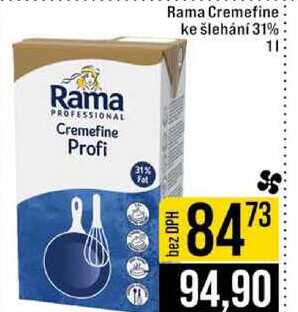 Rama Cremefine ke šlehání 31% 1l