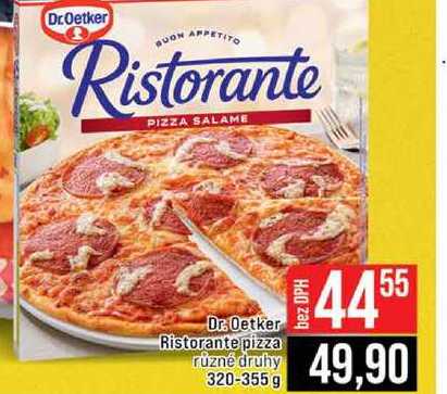 Dr. Oetker Ristorante pizza různé druhy 320-355 g 