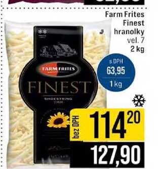 Frites Finest hranolky vel. 7 2 kg 