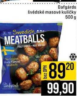 Dafgárds švédské masové kuličky 500 g