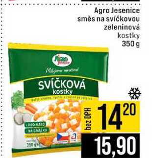 Agro Jesenice směs na svíčkovou zeleninová kostky 350 g  