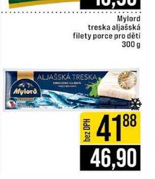 Mylord treska aljašská filety porce pro děti 300 g 
