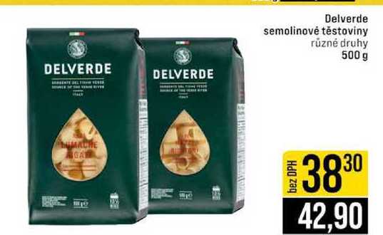Delverde semolinové těstoviny různé druhy 500 g