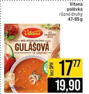 Vitana polévka různé druhy 47-95 g 