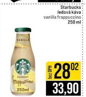 Starbucks ledová káva vanilla frappuccino 250 ml 