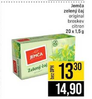Jemča zelený čaj original broskev citron 20 x 1,5 g