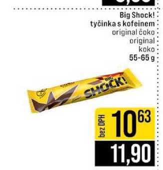Big Shock! tyčinka s kofeinem original čoko original koko 55-65 g 