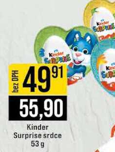 Kinder Surprise srdce 53 g 