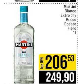Martini Bianco Extra dry Rosso Rosato Fiero 1l