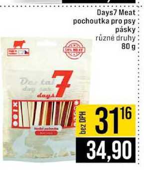 Days7 Meat: pochoutka pro psy pásky různé druhy 80 g