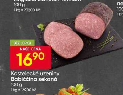Kostelecké uzeniny Babiččina sekaná 100 g