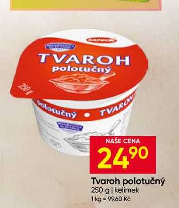 Kapucín Tvaroh polotučný 250 g
