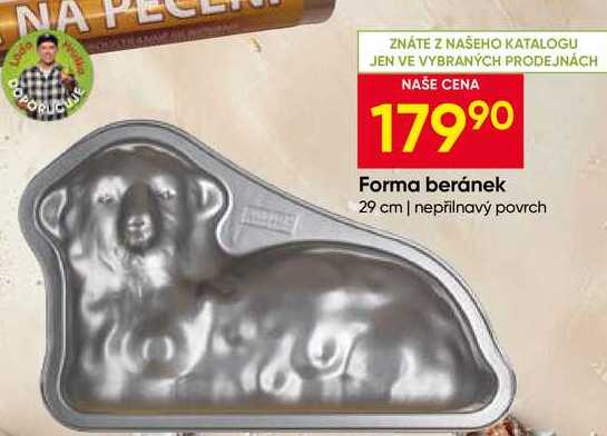 Forma beránek 29 cm nepřilnavý povrch 