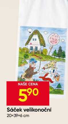 Sáček velikonoční 20×39×6 cm 