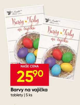 Barvy na vajíčka tablety 5 ks