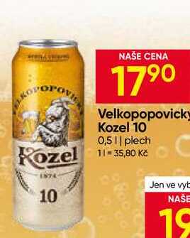 Velkopopovicky Kozel 10 0,5l plech