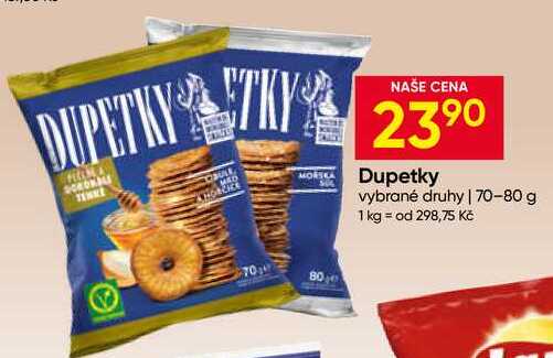 Dupetky vybrané druhy 70-80 g