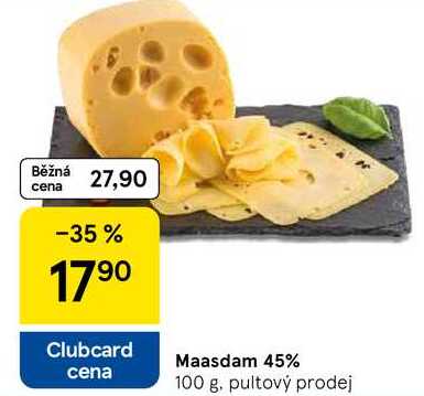Maasdam 45%, 100 g 