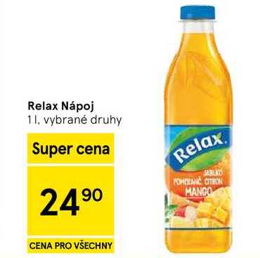 Relax Nápoj, 1 l, vybrané druhy