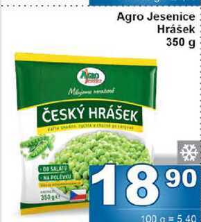 Agro Jesenice Hrášek 350 g 