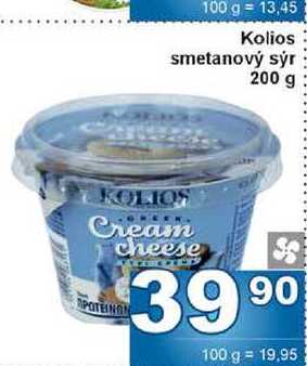 Kolios smetanový sýr 200 g