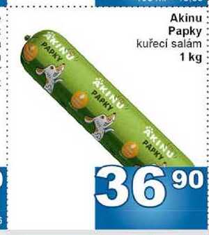 Akinu Papky kuřecí salám 1 kg 