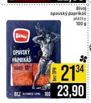 Bivoj opavský paprikáš plátky 100 g