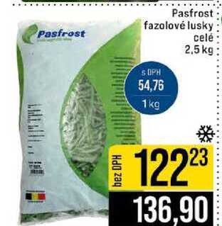 Pasfrost fazolové lusky celé 2,5 kg