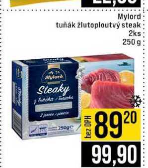 Mylord tuňák žlutoploutvý steak 2ks 250 g