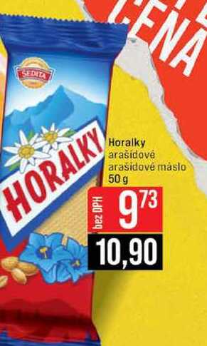 Horalky arašídovė arašidové máslo 50 g 