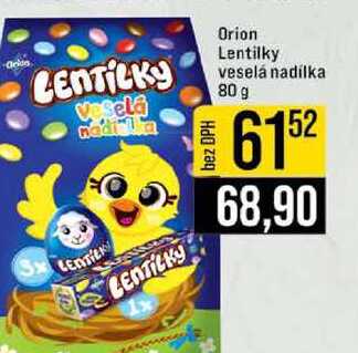 Orion Lentilky veselá nadílka 80 g