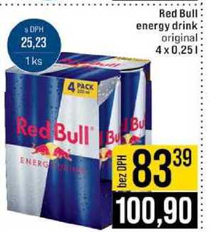 Red Bull energy drink original 4x0,25l
