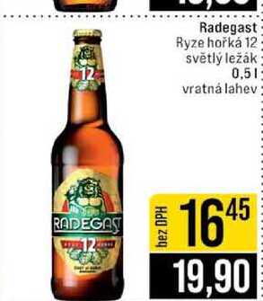 Radegast Ryze hořká 12 světlý ležák 0,5l